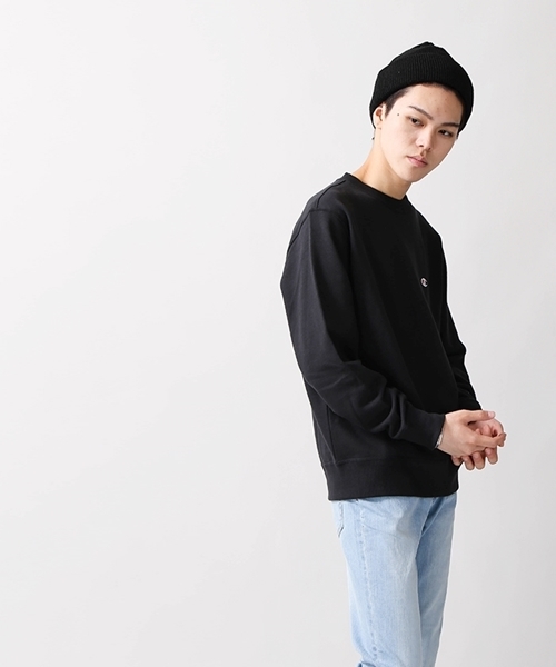 Champion（チャンピオン）の「WEGO/Champion裏毛刺繍プルオーバースウェット（スウェット・メンズ・ネイビー/ホワイト/オートミール/ダークグレー/ブラック/ワイン・MEDIUM/LARGE）」の22枚目の写真