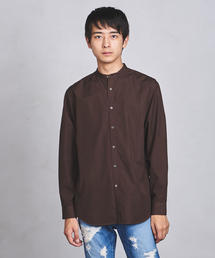 UNITED ARROWS | UAST オーバーダイ バンドカラー シャツ(シャツ/ブラウス)