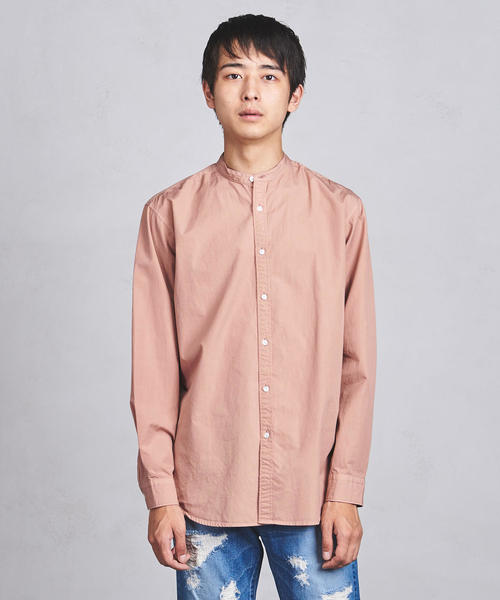 UNITED ARROWS（ユナイテッドアローズ）の「UAST オーバーダイ バンドカラー シャツ（シャツ/ブラウス・メンズ・ダークブラウン/シャーベット・MEDIUM/SMALL/X-LARGE/LARGE）」の2枚目の写真