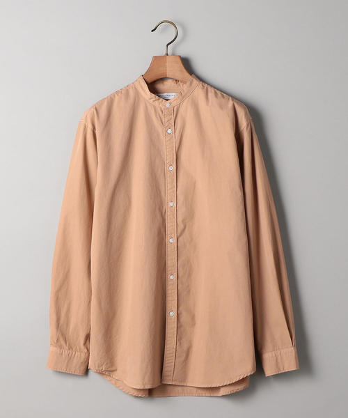 UNITED ARROWS（ユナイテッドアローズ）の「UAST オーバーダイ バンドカラー シャツ（シャツ/ブラウス・メンズ・ダークブラウン/シャーベット・MEDIUM/SMALL/X-LARGE/LARGE）」の12枚目の写真