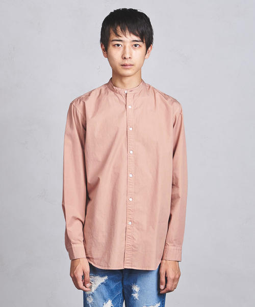 UNITED ARROWS（ユナイテッドアローズ）の「UAST オーバーダイ バンドカラー シャツ（シャツ/ブラウス・メンズ・ダークブラウン/シャーベット・MEDIUM/SMALL/X-LARGE/LARGE）」の9枚目の写真