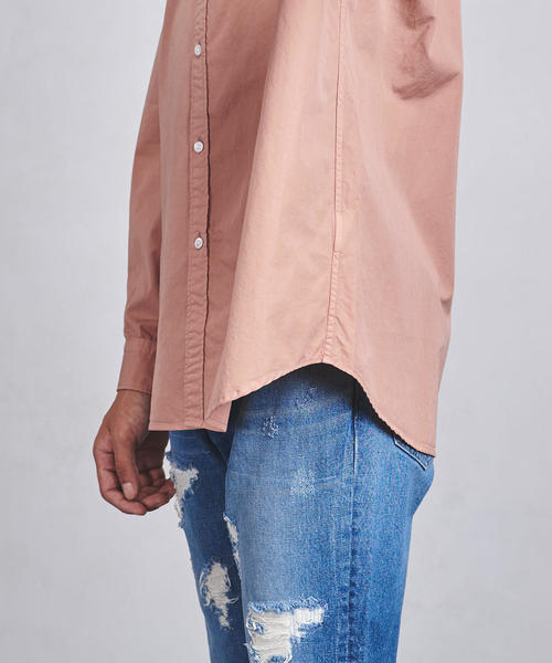 UNITED ARROWS（ユナイテッドアローズ）の「UAST オーバーダイ バンドカラー シャツ（シャツ/ブラウス・メンズ・ダークブラウン/シャーベット・MEDIUM/SMALL/X-LARGE/LARGE）」の5枚目の写真