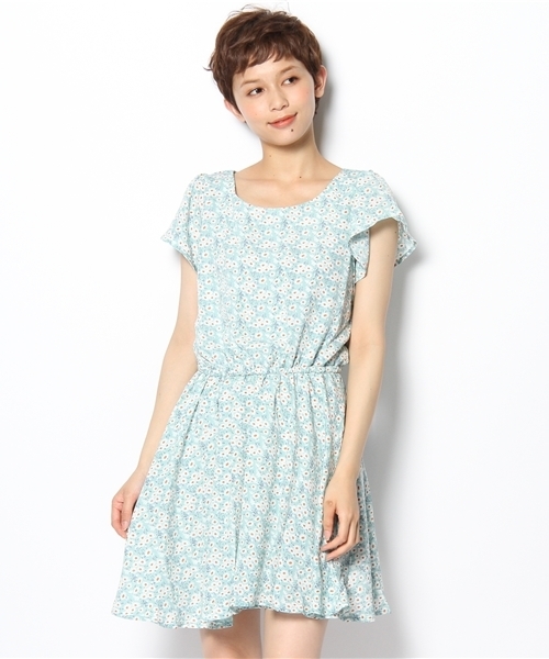 MAJESTIC LEGON（マジェスティックレゴン）の「マーガレット柄OP（ワンピース・レディース・ネイビー/ラベンダー/イエロー/ライトグリーン・FREE）」の17枚目の写真