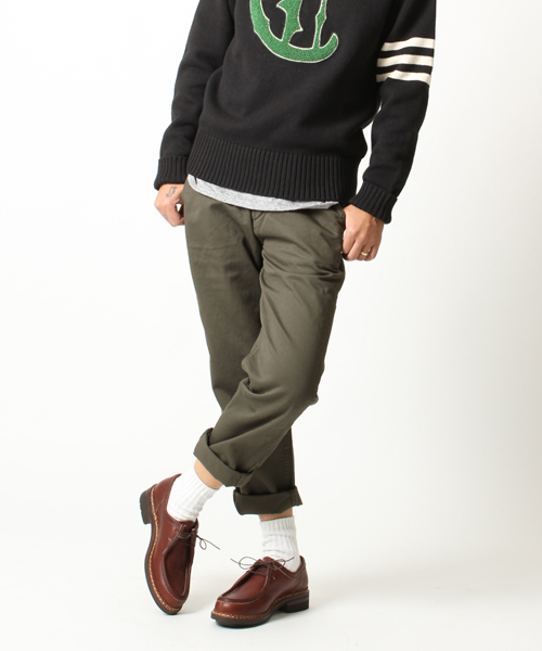 BEAMS BOY（ビームスボーイ）の「BEAMS BOY / アーミーチノ  9分丈（チノパンツ・レディース・チャコールグレー/カーキ/オリーブ/ダークブルー/ネイビー・0/1/2）」の11枚目の写真