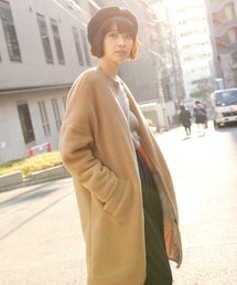 LAKOLE | 【マルチウェイ】ボアVネックリバーシブルコート / LAKOLE(その他アウター)