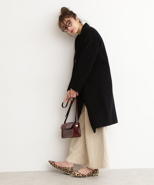 N.（N. Natural Beauty Basic）（エヌエヌナチュラルビューティーベーシック）の「◆アンゴラビーバーノーカラーコート（ノーカラージャケット・レディース・グレー系その他/カーキ/グレー/ブラック・SMALL/MEDIUM）」の7枚目の写真