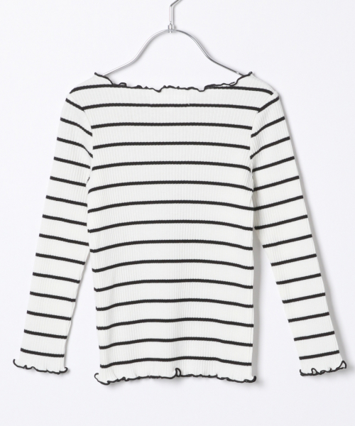 GLOBAL WORK（グローバルワーク）の「【キッズ】リブメローTEE長袖/820510（Tシャツ/カットソー・キッズ・ホワイト/ブラウン/その他1・SMALL/MEDIUM/LARGE/X-LARGE/XX-LARGE）」の6枚目の写真