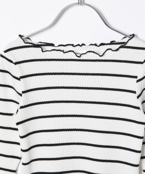 GLOBAL WORK（グローバルワーク）の「【キッズ】リブメローTEE長袖/820510（Tシャツ/カットソー・キッズ・ホワイト/ブラウン/その他1・SMALL/MEDIUM/LARGE/X-LARGE/XX-LARGE）」の7枚目の写真