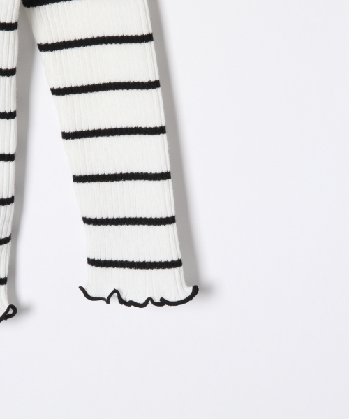 GLOBAL WORK（グローバルワーク）の「【キッズ】リブメローTEE長袖/820510（Tシャツ/カットソー・キッズ・ホワイト/ブラウン/その他1・SMALL/MEDIUM/LARGE/X-LARGE/XX-LARGE）」の9枚目の写真