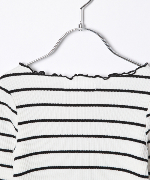 GLOBAL WORK（グローバルワーク）の「【キッズ】リブメローTEE長袖/820510（Tシャツ/カットソー・キッズ・ホワイト/ブラウン/その他1・SMALL/MEDIUM/LARGE/X-LARGE/XX-LARGE）」の21枚目の写真