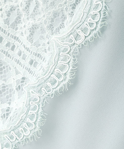 JILL STUART（ジルスチュアート）の「シンディレースコンビブラウス（シャツ/ブラウス・レディース・ホワイト/ネイビー/ライトグリーン・SMALL/MEDIUM）」の8枚目の写真