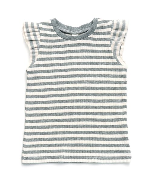 apres les cours(アプレレクール)の「テレコフリルタンクトップ(Tシャツ/カットソー・キッズ・その他2/ネイビー/ピンク/イエロー・80/90/100/110/120/130/140)」の4枚目の写真