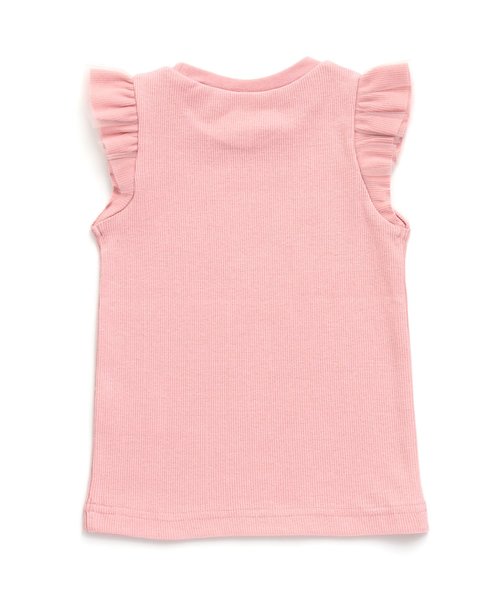 apres les cours(アプレレクール)の「テレコフリルタンクトップ(Tシャツ/カットソー・キッズ・その他2/ネイビー/ピンク/イエロー・80/90/100/110/120/130/140)」の9枚目の写真