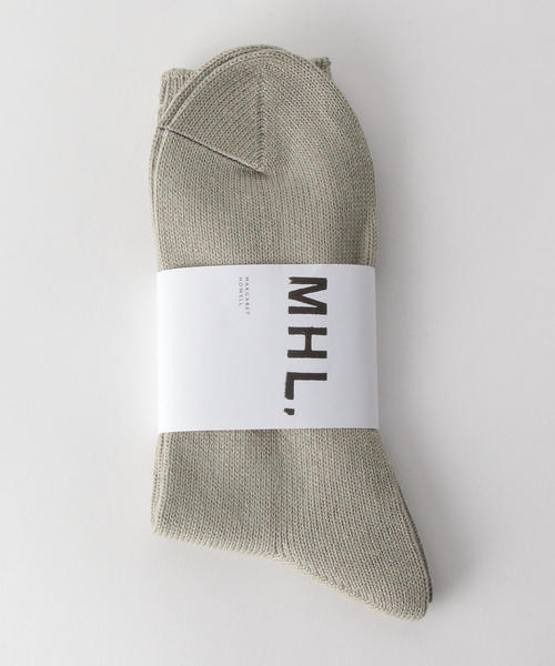 MHL.（エムエイチエル）の「【別注】 ＜MHL.＞ T-GDN SOCKS/ソックス（ソックス/靴下・メンズ・ホワイト/ブラック/オリーブ・FREE）」の8枚目の写真