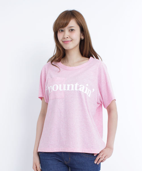 SILAS（サイラス）の「S/S POCKET TEE（Tシャツ/カットソー・レディース・ホワイト/アッシュグレー/ピンク/オレンジ・ONE SIZE）」の3枚目の写真