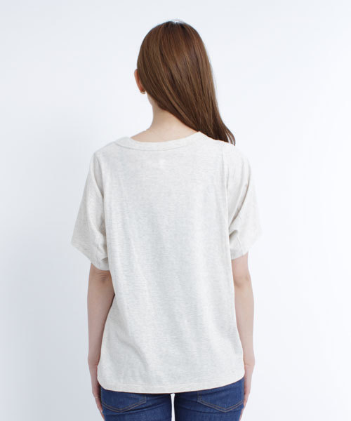 SILAS（サイラス）の「S/S POCKET TEE（Tシャツ/カットソー・レディース・ホワイト/アッシュグレー/ピンク/オレンジ・ONE SIZE）」の7枚目の写真