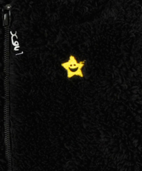 X-girl Stages（エックスガールステージス）の「SOLID FLUFFY BASIC HOODIE (4T～7T)（その他アウター・キッズ・ブラック/パープル/ピンク・4T/6T/7T/5T）」の4枚目の写真