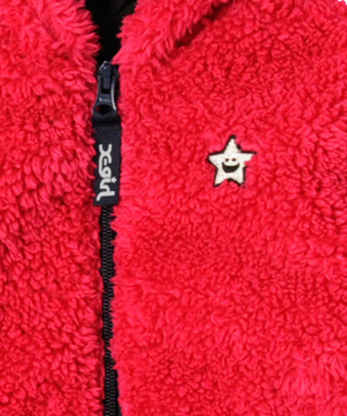 X-girl Stages（エックスガールステージス）の「SOLID FLUFFY BASIC HOODIE (4T～7T)（その他アウター・キッズ・ブラック/パープル/ピンク・4T/6T/7T/5T）」の6枚目の写真