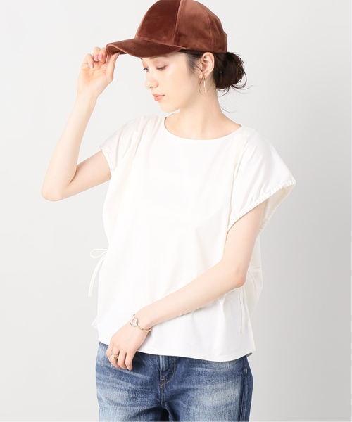 B.C STOCK(ベーセーストック)の「ソデギャザースムースプルオーバー◆(Tシャツ/カットソー・レディース・ホワイト/パープル/ブラウン・FREE)」の21枚目の写真