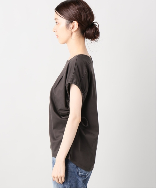 B.C STOCK(ベーセーストック)の「ソデギャザースムースプルオーバー◆(Tシャツ/カットソー・レディース・ホワイト/パープル/ブラウン・FREE)」の6枚目の写真