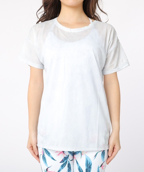 RUSTY(ラスティ)の「【RUSTY/ラスティー】レディースデザインTシャツ / ヨガウェア フィットネス ジム ランニング 2way(Tシャツ/カットソー・レディース・ブラック/ネイビー/ライトピンク/グレー/ピンク・MEDIUM/LARGE/SMALL/X-LARGE)」の20枚目の写真