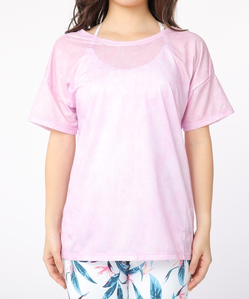 RUSTY(ラスティ)の「【RUSTY/ラスティー】レディースデザインTシャツ / ヨガウェア フィットネス ジム ランニング 2way(Tシャツ/カットソー・レディース・ブラック/ネイビー/ライトピンク/グレー/ピンク・MEDIUM/LARGE/SMALL/X-LARGE)」の10枚目の写真