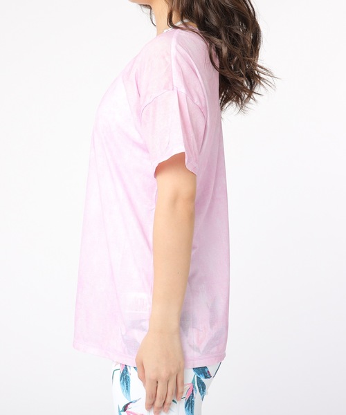 RUSTY(ラスティ)の「【RUSTY/ラスティー】レディースデザインTシャツ / ヨガウェア フィットネス ジム ランニング 2way(Tシャツ/カットソー・レディース・ブラック/ネイビー/ライトピンク/グレー/ピンク・MEDIUM/LARGE/SMALL/X-LARGE)」の9枚目の写真