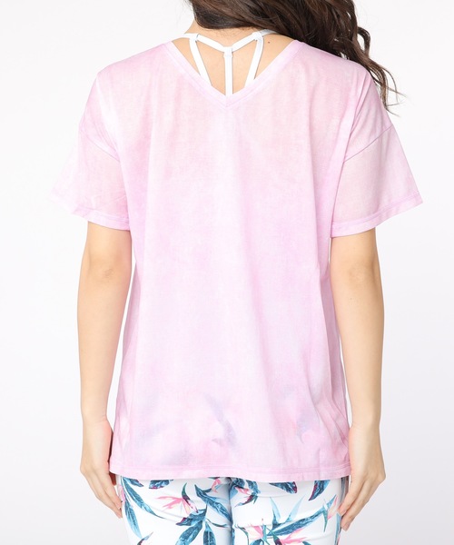 RUSTY(ラスティ)の「【RUSTY/ラスティー】レディースデザインTシャツ / ヨガウェア フィットネス ジム ランニング 2way(Tシャツ/カットソー・レディース・ブラック/ネイビー/ライトピンク/グレー/ピンク・MEDIUM/LARGE/SMALL/X-LARGE)」の8枚目の写真