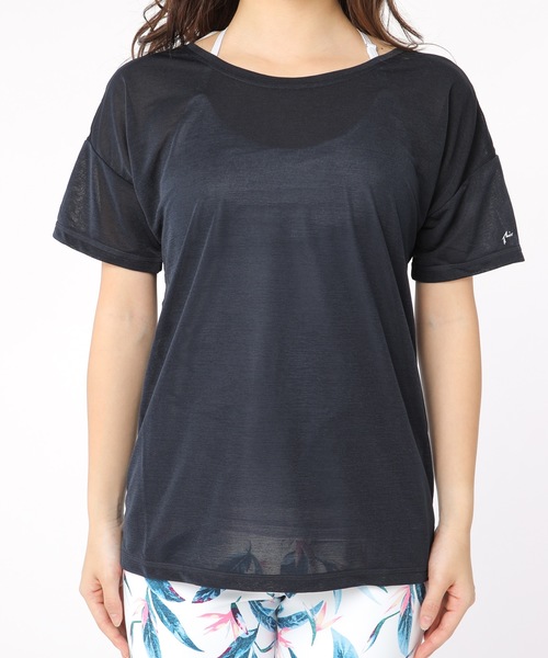 RUSTY(ラスティ)の「【RUSTY/ラスティー】レディースデザインTシャツ / ヨガウェア フィットネス ジム ランニング 2way(Tシャツ/カットソー・レディース・ブラック/ネイビー/ライトピンク/グレー/ピンク・MEDIUM/LARGE/SMALL/X-LARGE)」の15枚目の写真