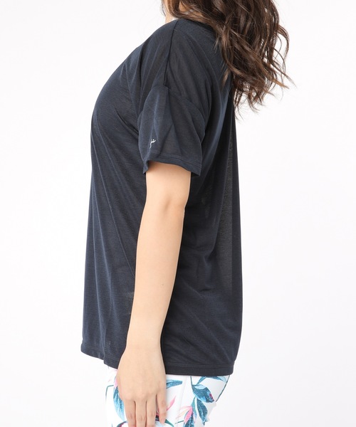 RUSTY(ラスティ)の「【RUSTY/ラスティー】レディースデザインTシャツ / ヨガウェア フィットネス ジム ランニング 2way(Tシャツ/カットソー・レディース・ブラック/ネイビー/ライトピンク/グレー/ピンク・MEDIUM/LARGE/SMALL/X-LARGE)」の14枚目の写真