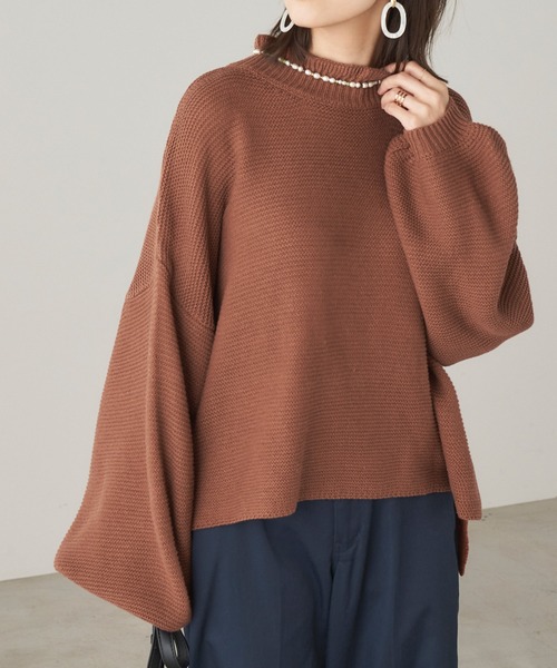 ADOLESCENCE �i�A�h���Z���X�j�́u�o���[���X���[�u�n�C�l�b�N�j�b�g�g�b�v�X[�t�����n�C�l�b�N/�{�g���l�b�N]�yZOZOTOWN����A�C�e���z�i�j�b�g/�Z�[�^�[�j�v�b���J