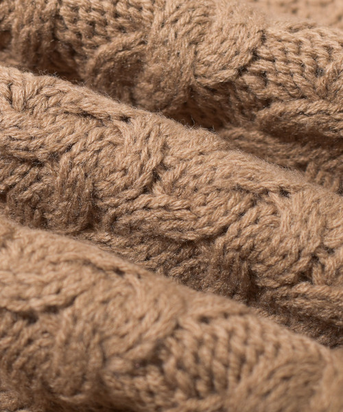 Bling Leads(ブリングリーズ)の「【Bl】ケーブルタートルネックニット(ニット/セーター・レディース・ベージュ/グレー/キャメル/ネイビー/ブルー/オフホワイト/ブラック/ダークグリーン/ワイン/マスタード/モカ/アイボリー/ピンク・MEDIUM/X-LARGE/LARGE)」の20枚目の写真