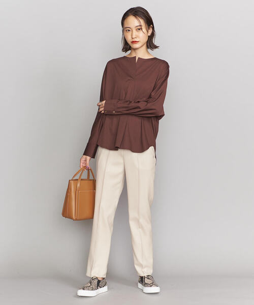 BEAUTY&YOUTH UNITED ARROWS（ビューティーアンドユースユナイテッドアローズ）の「BY サキソニースリムパンツ/オフホワイトо（その他パンツ・レディース・オフホワイト・LARGE/MEDIUM/SMALL）」の7枚目の写真