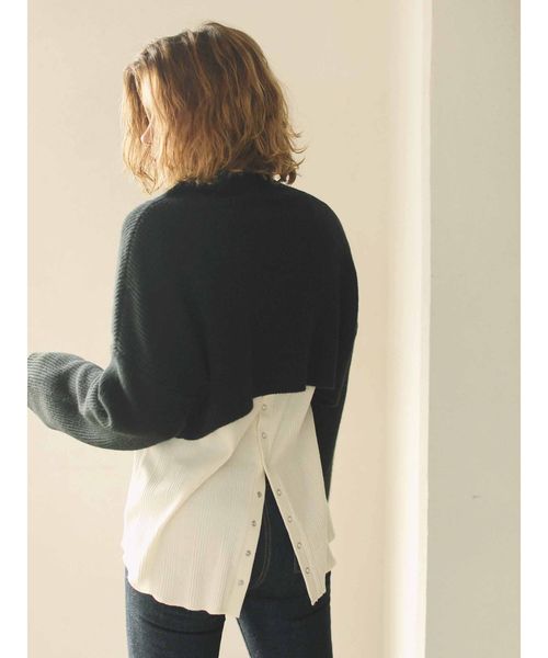 Ungrid（アングリッド）の「ハイネックショートニット（ニット/セーター・レディース・オフホワイト/ブラック/イエロー/ブラウン・FREE）」の20枚目の写真