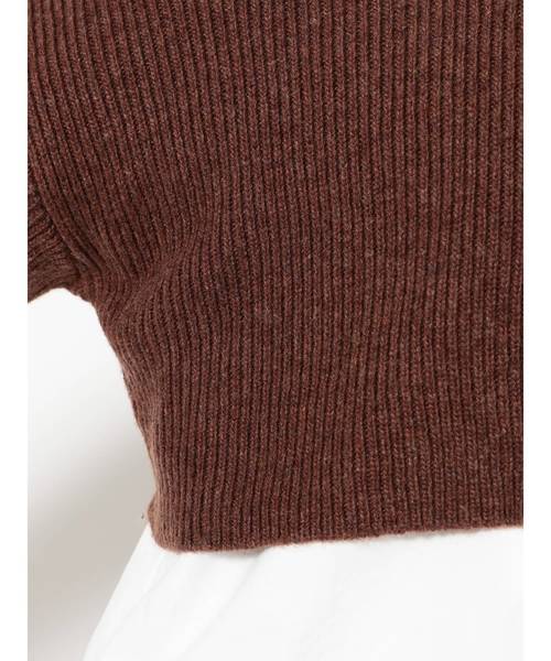 Ungrid（アングリッド）の「ハイネックショートニット（ニット/セーター・レディース・オフホワイト/ブラック/イエロー/ブラウン・FREE）」の9枚目の写真