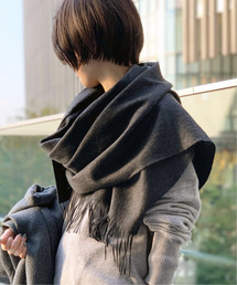 AP STUDIO(�G�[�s�[�X�g�D�f�B�I)�́yBEL CASHMERE/�x�� �J�V�~���z�I�I�o���X�g�[��(�X�g�[��/�V���[��)