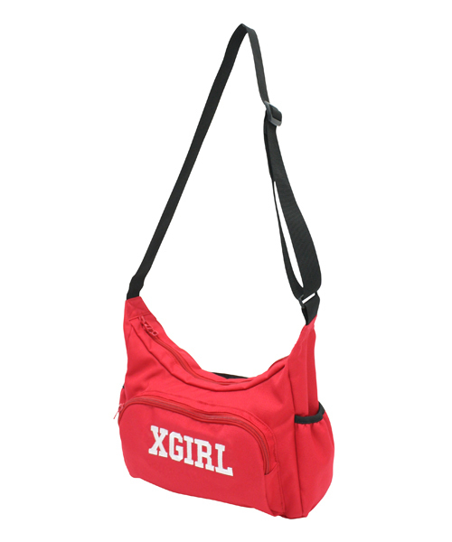 X-girl（エックスガール）の「XGIRL SHOULDER BAG（ショルダーバッグ・レディース・ブラック/レッド/グリーン/ネイビー・ONE SIZE）」の12枚目の写真