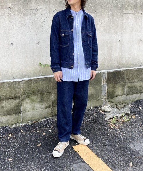 Lee(リー)の「【LEE×ADAM ET ROPE’】テーパードパンツ(デニムパンツ・メンズ・ネイビー/サックスブルー・L/M/S)」の18枚目の写真