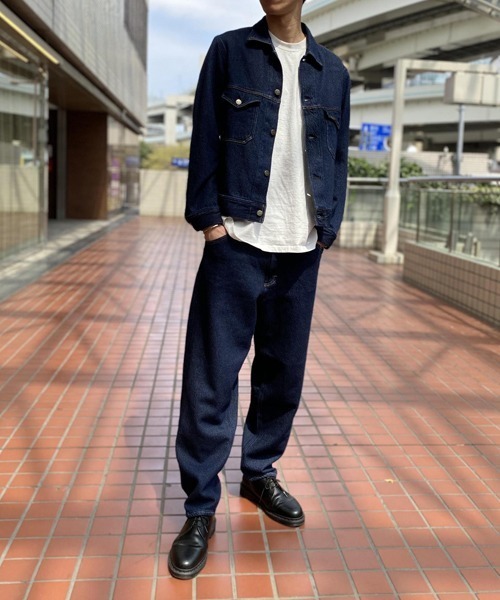 Lee(リー)の「【LEE×ADAM ET ROPE’】テーパードパンツ(デニムパンツ・メンズ・ネイビー/サックスブルー・L/M/S)」の17枚目の写真