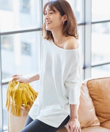 KOBE LETTUCE | MADE in JAPAN　選べる3typeネックコットンTシャツ　無地ロンT(Tシャツ/カットソー)