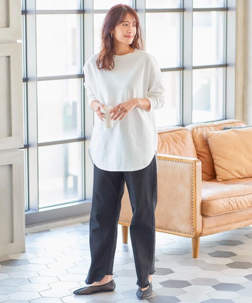 KOBE LETTUCE(コウベレタス)の「選べる3typeネックコットン無地Tシャツ(Tシャツ/カットソー・レディース・ホワイト/ホワイト系その他/ホワイト系その他2/ホワイト系その他5/ホワイト系その他3/ホワイト系その他4・1/2/3)」の21枚目の写真