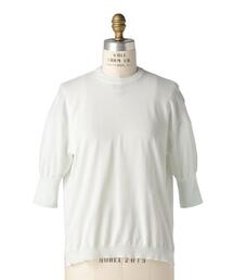 美品✨ドゥロワー　18G天竺レイヤーショートスリーブニット　定価49500円 53253999_5_d_215.jpg