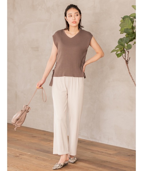 fifth（フィフス）の「サマーイージーワイドパンツ（その他パンツ・レディース・カーキ/ライトベージュ・MEDIUM）」の12枚目の写真