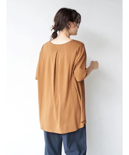 AMERICAN HOLIC(アメリカンホリック)の「バックタックカットチュニック 〇*(Tシャツ/カットソー・レディース・ブラック/オフホワイト/モカ/キャメル/その他7・FREE)」の13枚目の写真