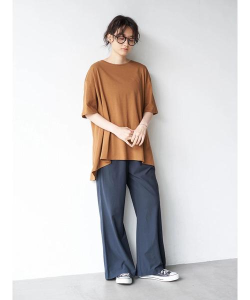 AMERICAN HOLIC(アメリカンホリック)の「バックタックカットチュニック 〇*(Tシャツ/カットソー・レディース・ブラック/オフホワイト/モカ/キャメル/その他7・FREE)」の14枚目の写真