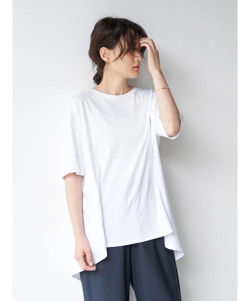 AMERICAN HOLIC(アメリカンホリック)の「バックタックカットチュニック 〇*(Tシャツ/カットソー・レディース・ブラック/オフホワイト/モカ/キャメル/その他7・FREE)」の18枚目の写真