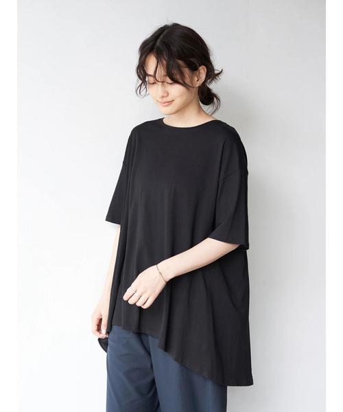 AMERICAN HOLIC(アメリカンホリック)の「バックタックカットチュニック 〇*(Tシャツ/カットソー・レディース・ブラック/オフホワイト/モカ/キャメル/その他7・FREE)」の19枚目の写真