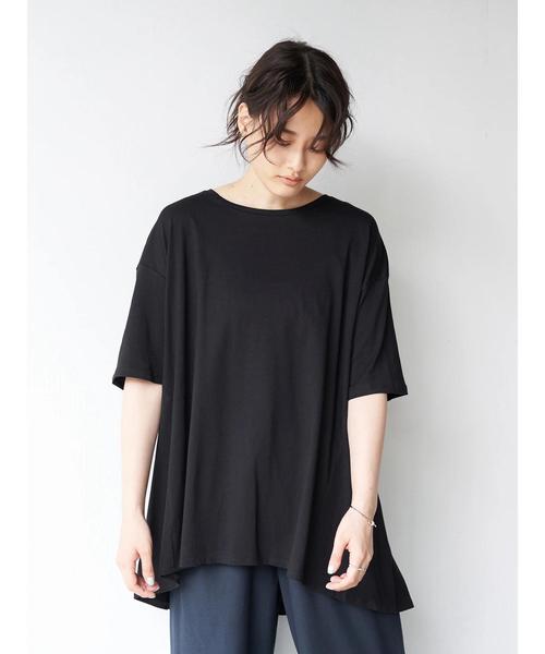 AMERICAN HOLIC(アメリカンホリック)の「バックタックカットチュニック 〇*(Tシャツ/カットソー・レディース・ブラック/オフホワイト/モカ/キャメル/その他7・FREE)」の21枚目の写真