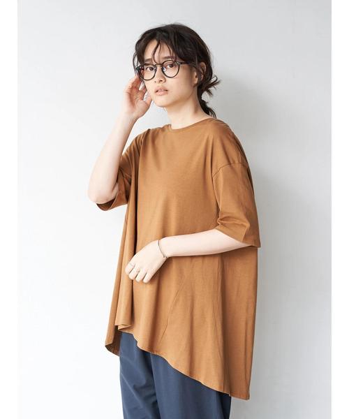 AMERICAN HOLIC(アメリカンホリック)の「バックタックカットチュニック 〇*(Tシャツ/カットソー・レディース・ブラック/オフホワイト/モカ/キャメル/その他7・FREE)」の5枚目の写真