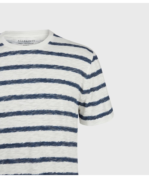ALLSAINTS(オールセインツ)の「ROSEBOWL CREW T-SHIRT | ROSEBOWL クルー Tシャツ(Tシャツ/カットソー・メンズ・ホワイト×ブルー・S/M/XS/L)」の2枚目の写真